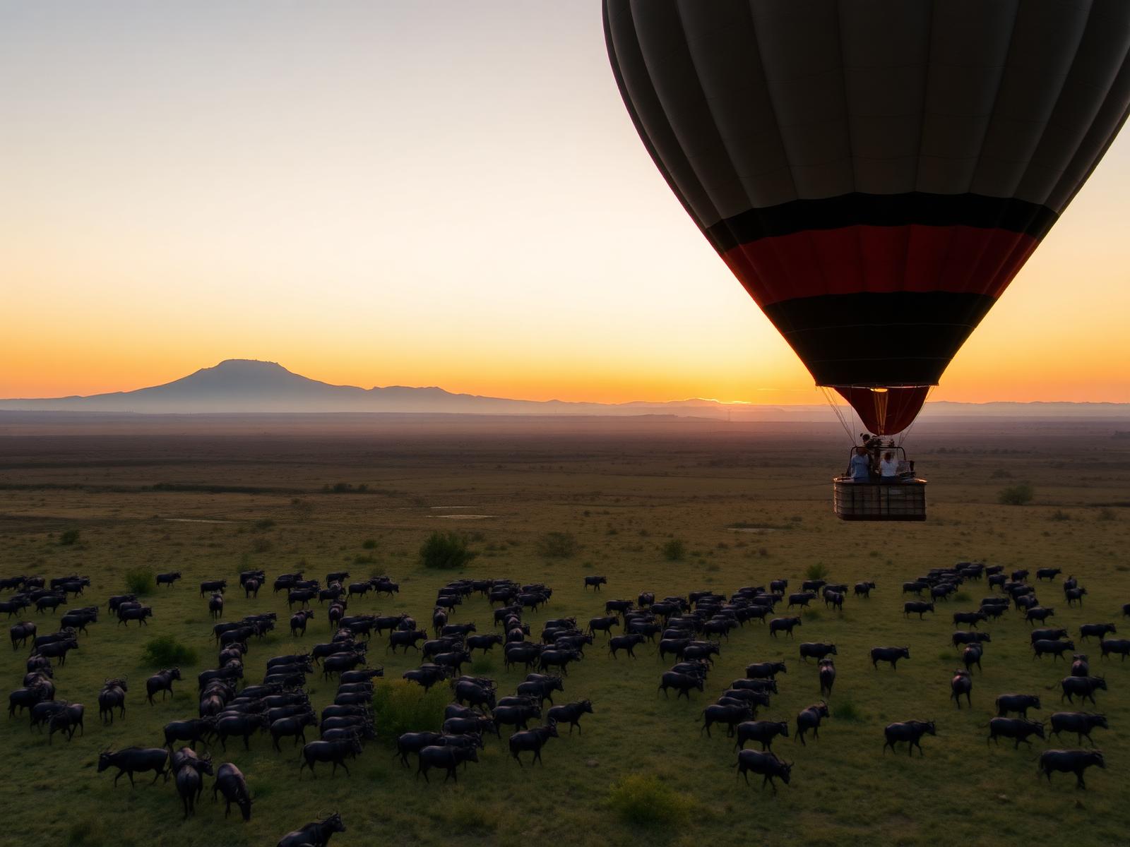 Hot Air Balloon at Dawn